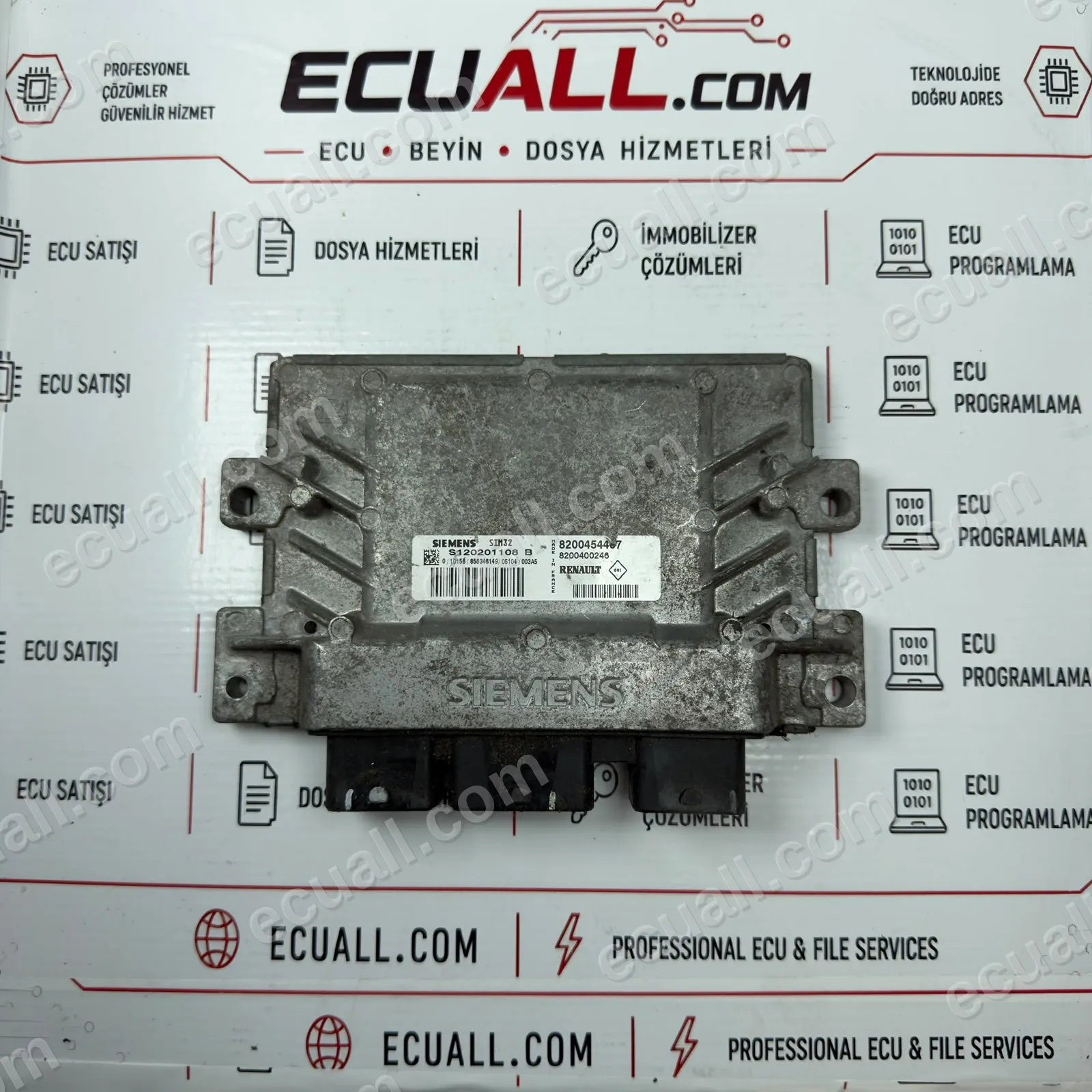Renault Clio 1.2 Motor Beyni Siemens S120201109A 8200473744 Renault Clio 1.2 Motor Beyni Siemens S120201109A 8200473744
