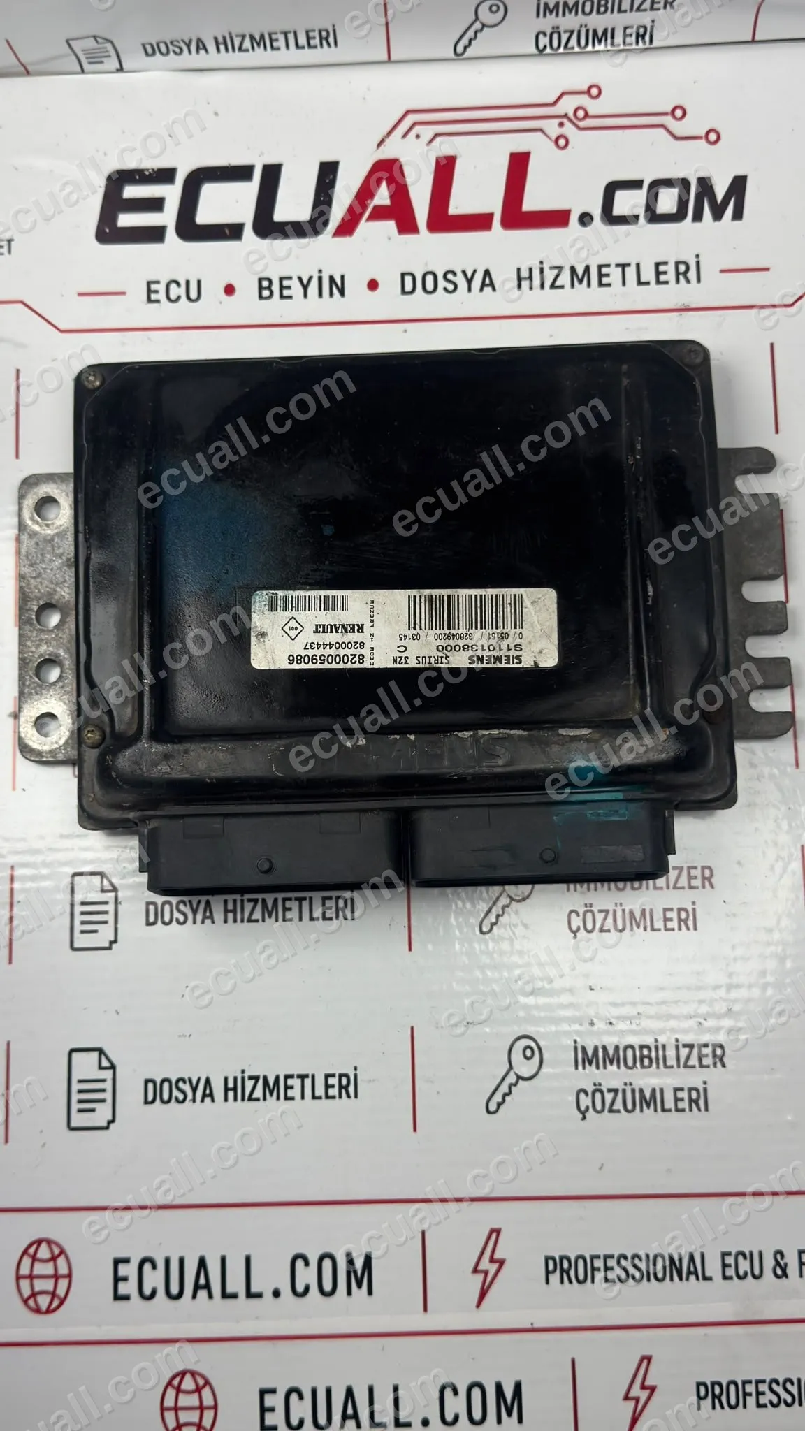 Renault Megane / Clio / Kangoo / Scenic 1.6 Motor Beyni Siemens SIRIUS32N 8200059086 Renault Megane / Clio / Kangoo / Scenic 1.6 Motor Beyni Siemens SIRIUS32N 8200059086