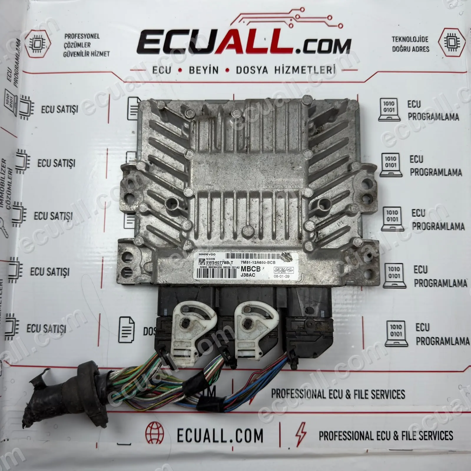 Ford Focus / Transit Connect 1.8 TDCi Motor Beyni 7M51-12A650-BCB Ford Focus / Transit Connect 1.8 TDCi Motor Beyni 7M51-12A650-BCB
